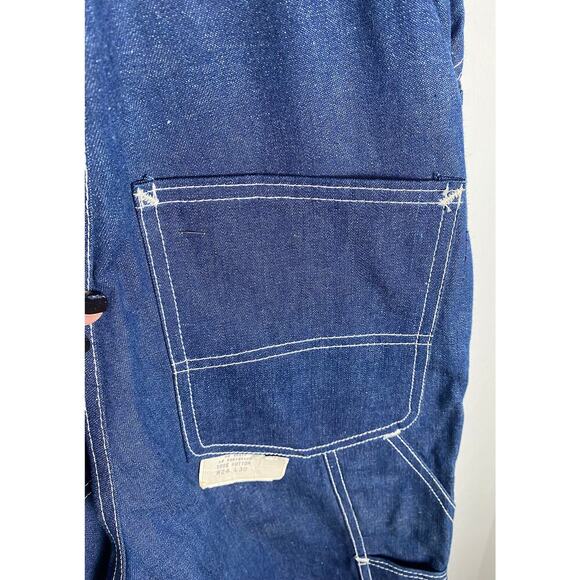 Rare Vintage NWT Dillo Women's Carpenter Blue Denim Jean Bib Overalls 90s Y2K 24 - Picture 13 of 16
